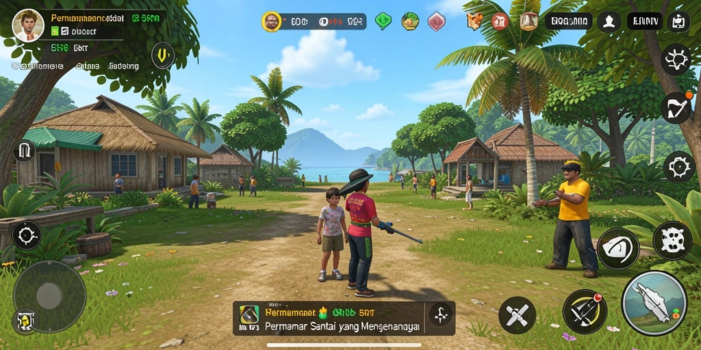 Screenshot gameplay 5RT yang menarik dan penuh warna.