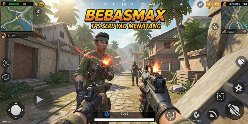 Gameplay seru dalam dunia TPS yang dinamis.