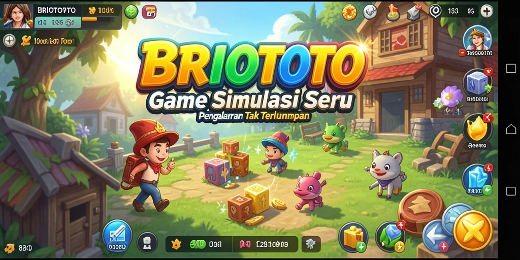 Screenshot gameplay BRIOTOTO yang menampilkan pengalaman simulasi yang imersif.