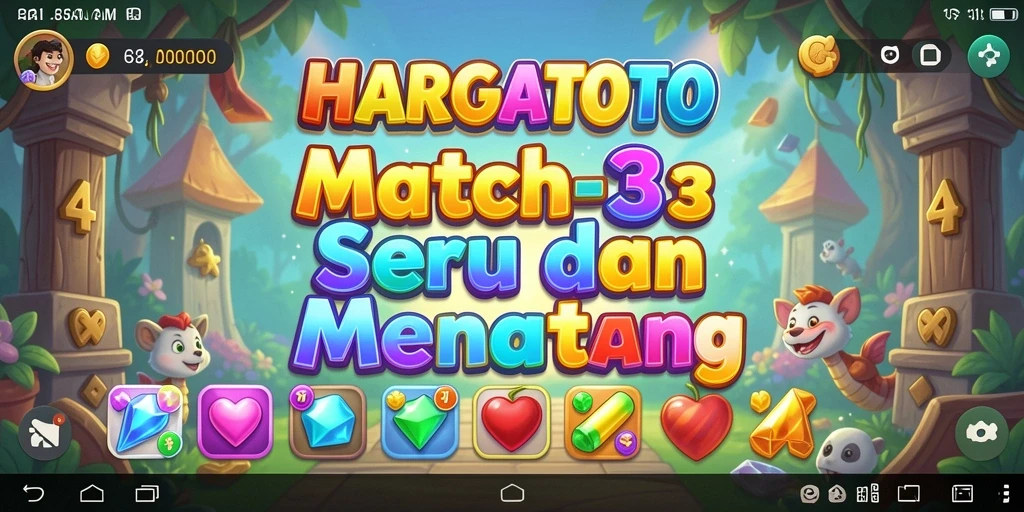 Gameplay seru HARGATOTO dengan kombinasi objek Match-3.