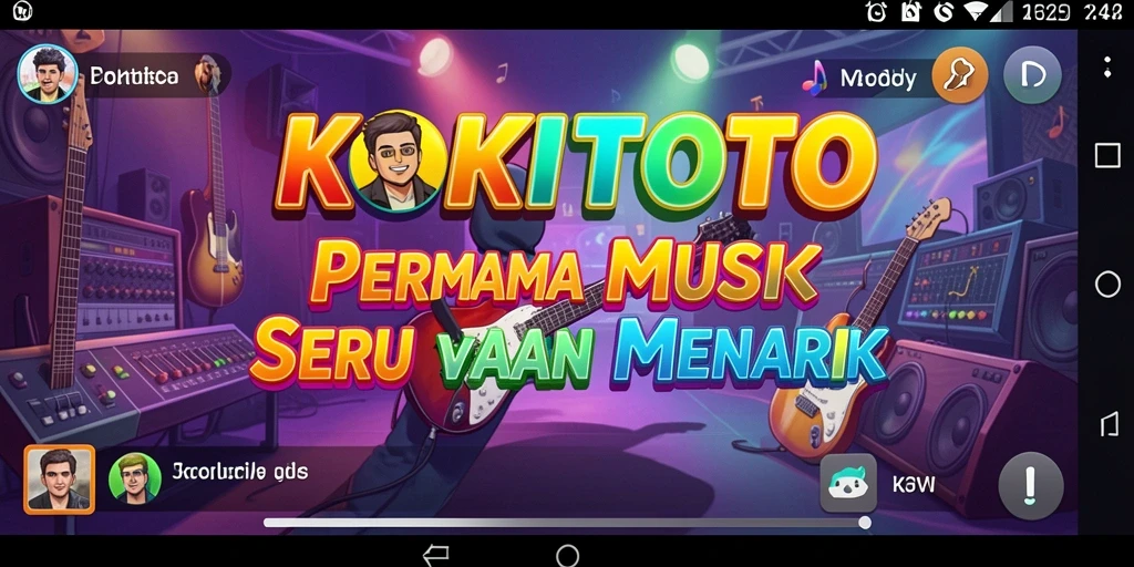 Gameplay seru dalam KOKITOTO dengan berbagai genre musik.