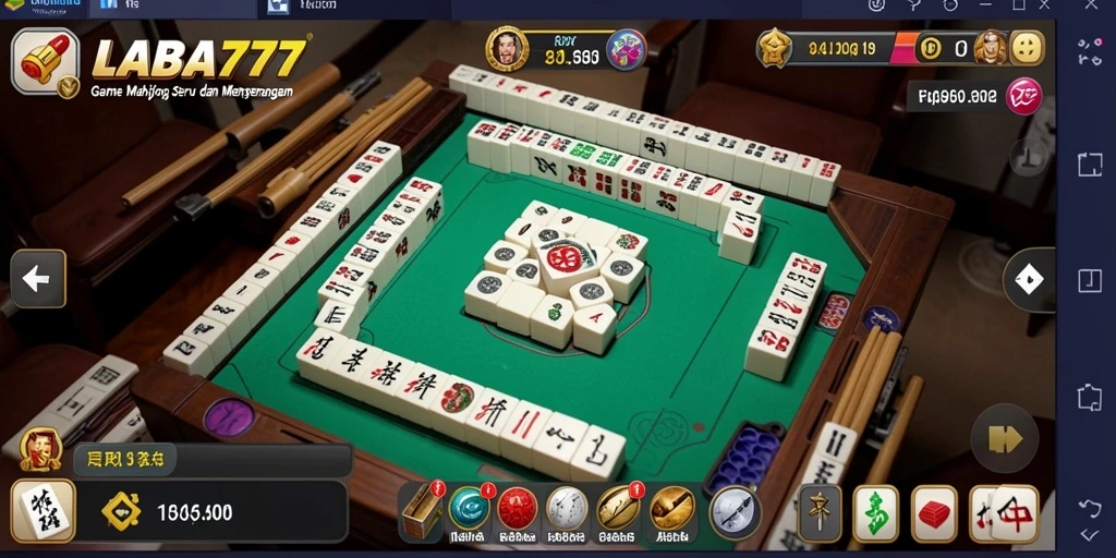Tampilan gameplay LABA777 yang menarik saat bermain Mahjong.