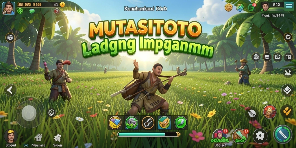 Tampilan screenshot MUTASITOTO menampilkan ladang yang subur dengan tanaman beragam.