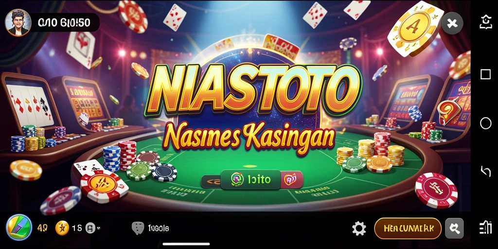 Screenshot NIASTOTO menampilkan gameplay kasino yang seru dan interaktif.