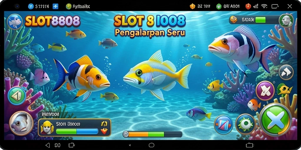 Gameplay seru saat menembak ikan dalam SLOT8808.