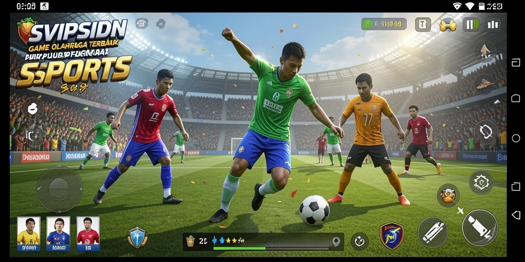 Tampilan menarik dari gameplay olahraga di SVIPSIDN.
