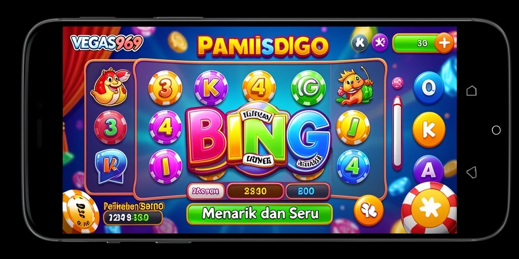 Tampilan menarik dari gameplay Bingo di VEGAS969.